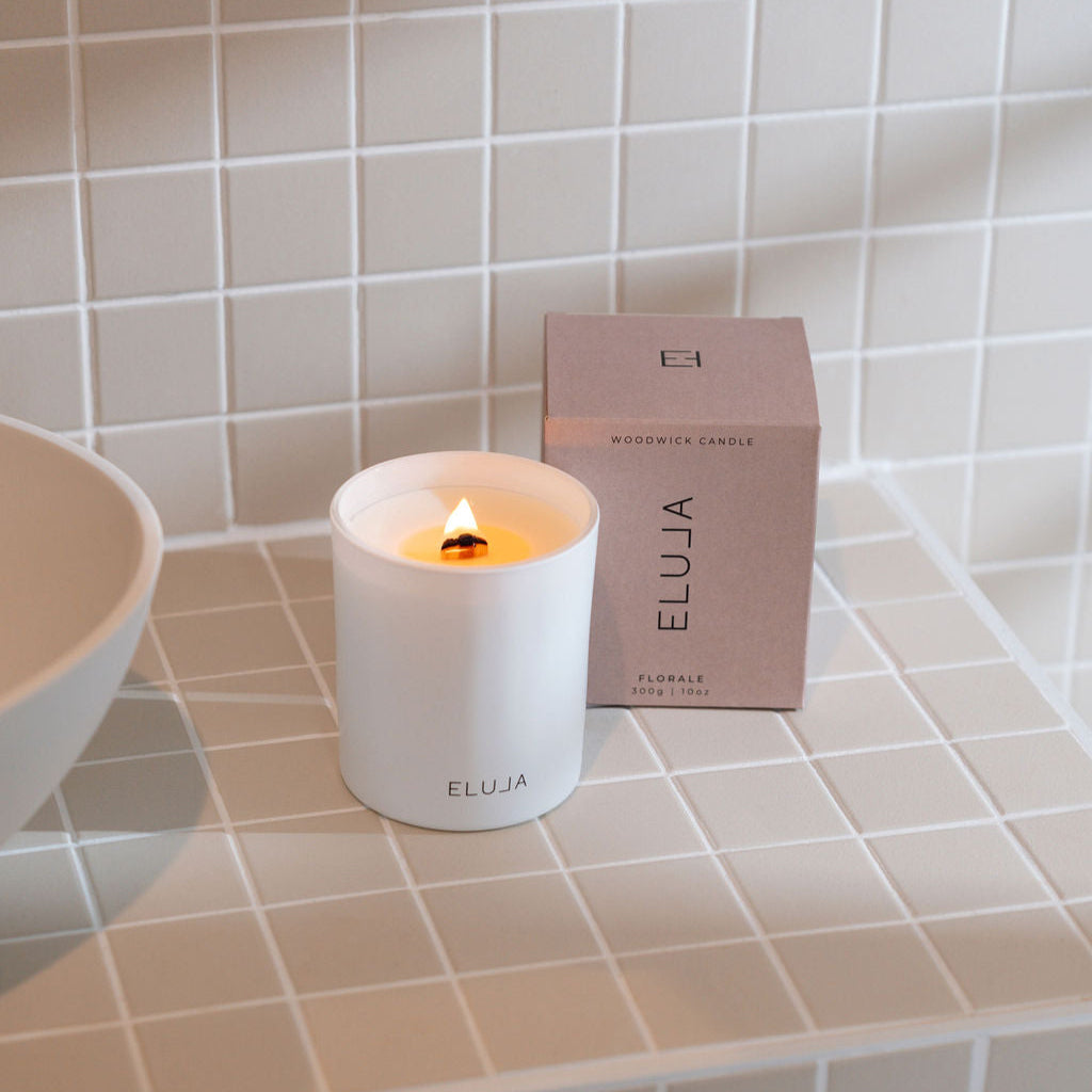 Woodwick Candle | FLORALE Candle in White Orchid